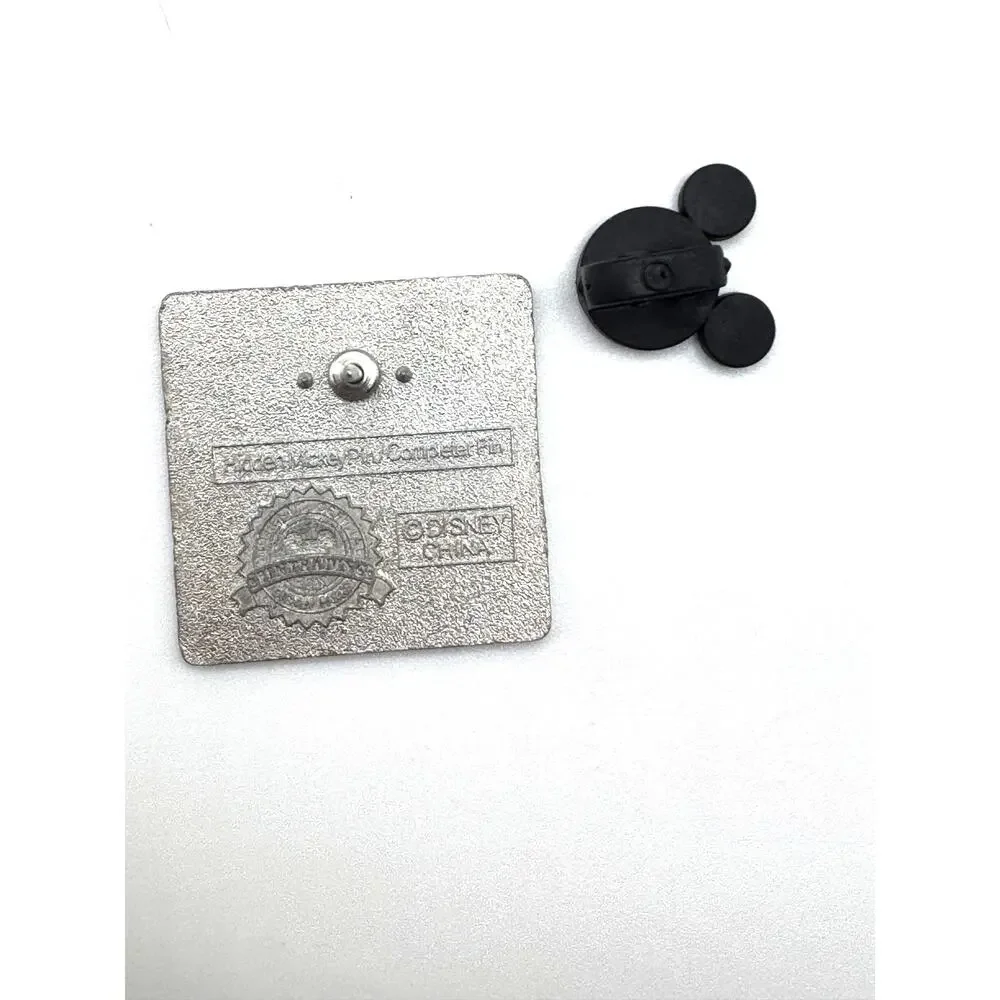 Hidden Mickey Character Outlines Pluto Blue Square Disney Trading Pin